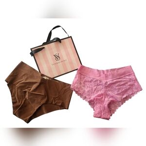 Victoria's Secret Panties Cheeky No Show Set of 2 in Size S NWT